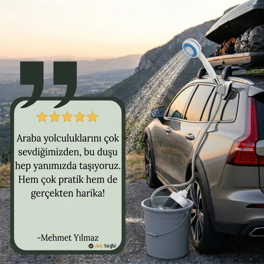 Portatif Taşınabilir Plaj Kamp Duşu
